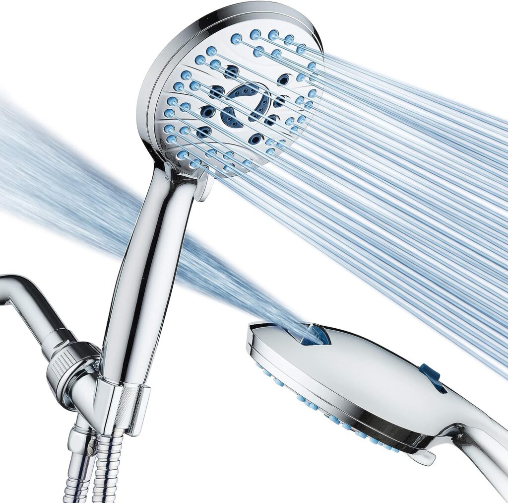 AquaCare High Pressure 8-mode Handheld Shower Head Premium Chrome